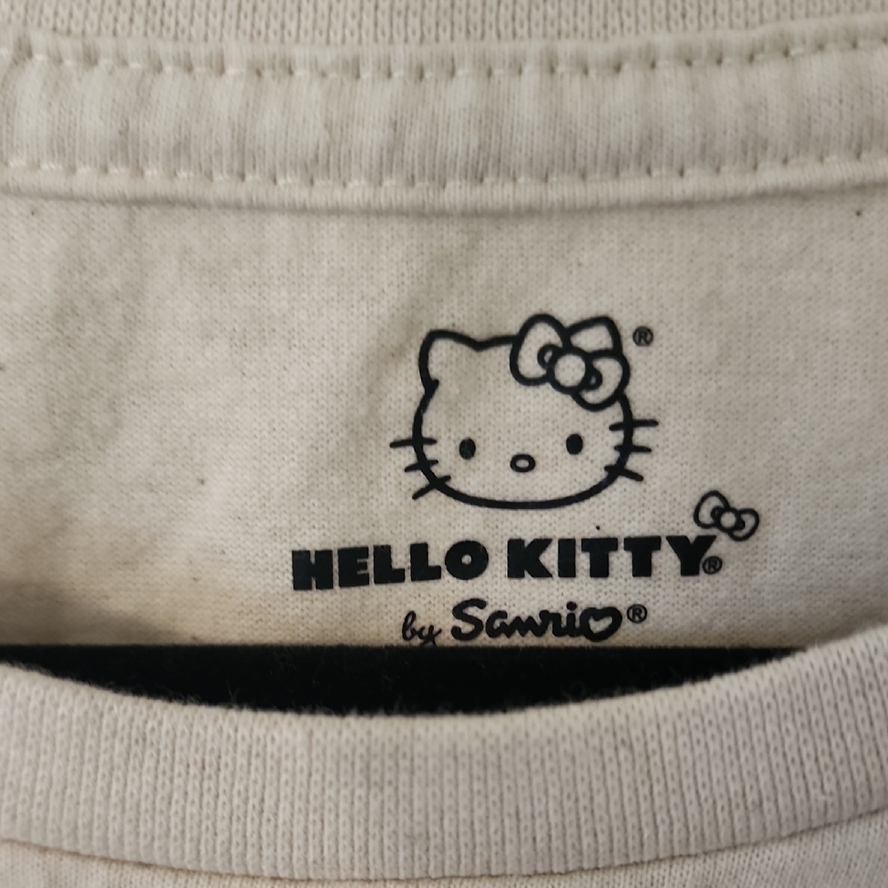Hello Kitty Cream and Pink Short Sleeve Tees - Picture 2 of 7